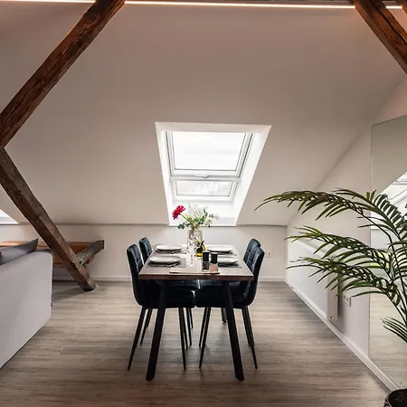 Crest - Riverside Lofts Mit Parken I Balkon I Kueche I Regendusche