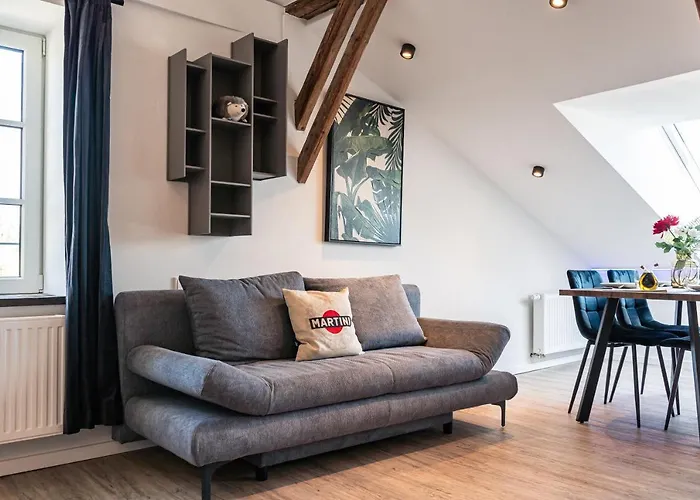 Crest - Riverside Lofts Mit Parken I Balkon I Kueche I Regendusche *