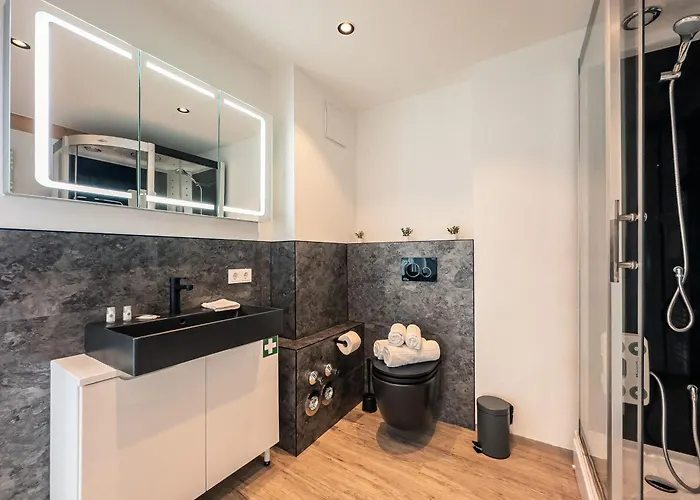 Appartement Crest - Riverside Lofts Mit Parken I Balkon I Kueche I Regendusche