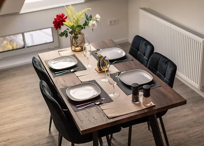 Appartement Crest - Riverside Lofts Mit Parken I Balkon I Kueche I Regendusche