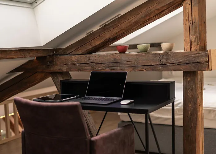 Crest - Riverside Lofts Mit Parken I Balkon I Kueche I Regendusche Appartement